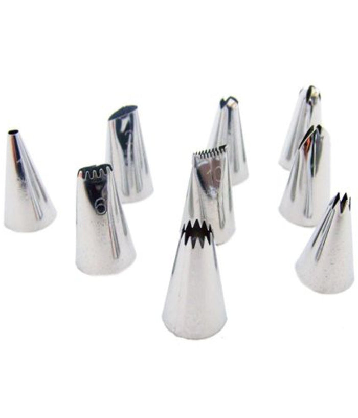 Set 9 Pezzi Di Beccucci Per Sac A Poche Ricambio Tasca Pasticciere  Torte Dolci         