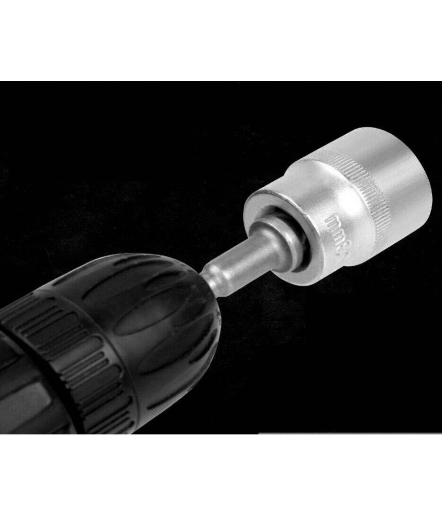 Set 9 Pz Adattatori Per Bussola 1/4" 3/8" 1/2" Per Avvitatore Trapano Sdy-96032         