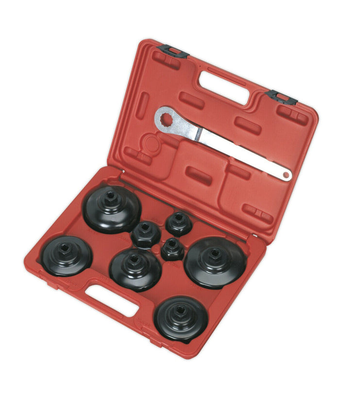 Set 9 Pz Chiavi A Tazza Per Filtro Olio Auto Con Chiave Smontaggio Montaggio         