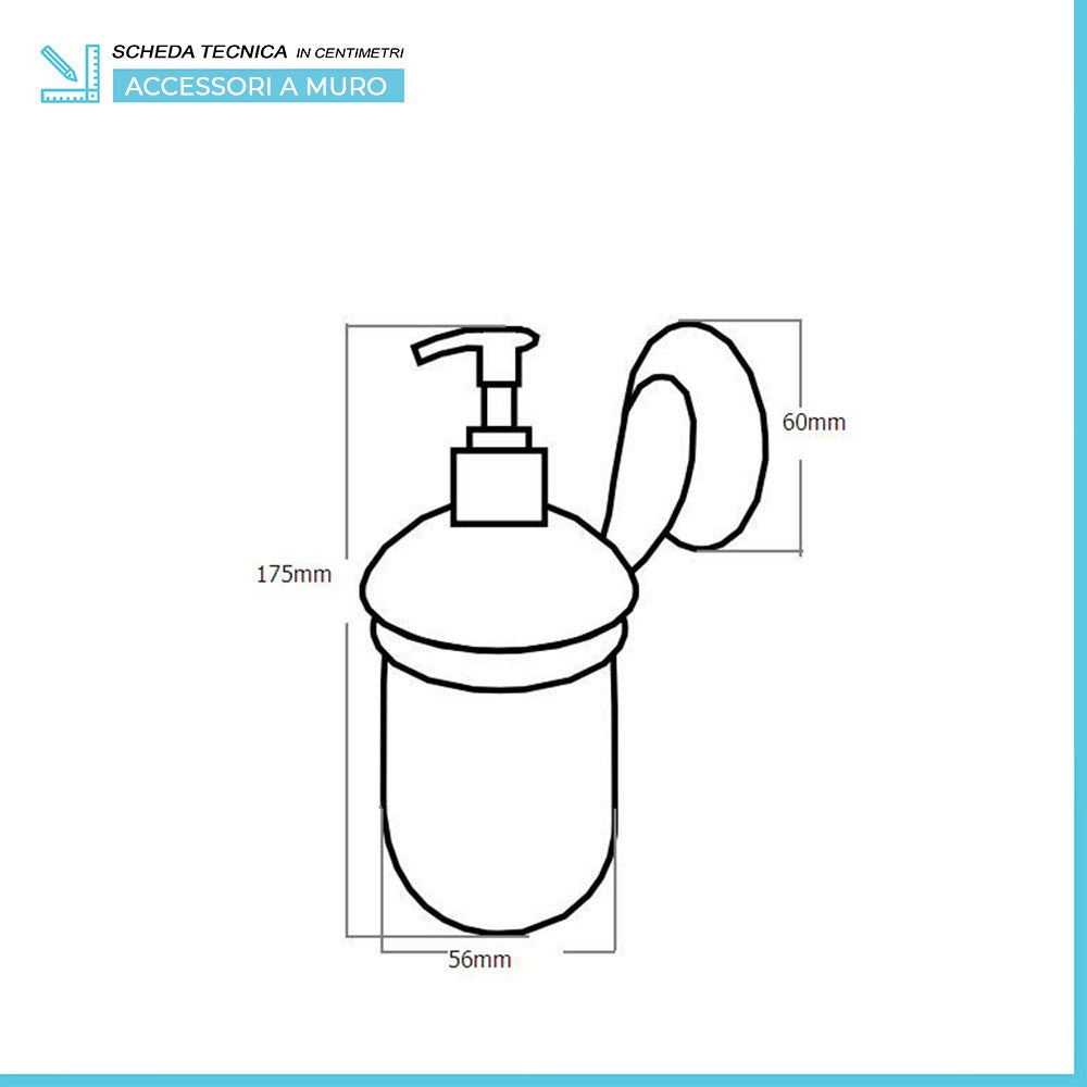 Set accessori a muro 3 pezzi in acciaio cromato viti incluse  Facile