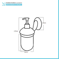 Set accessori a muro 3 pezzi in acciaio cromato viti incluse  Facile