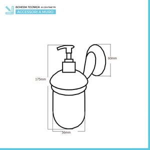 Set accessori a muro 3 pezzi in acciaio cromato viti incluse  Facile