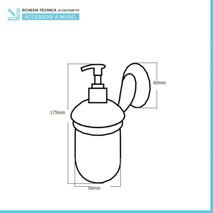 Set accessori a muro 3 pezzi in acciaio cromato viti incluse  Facile