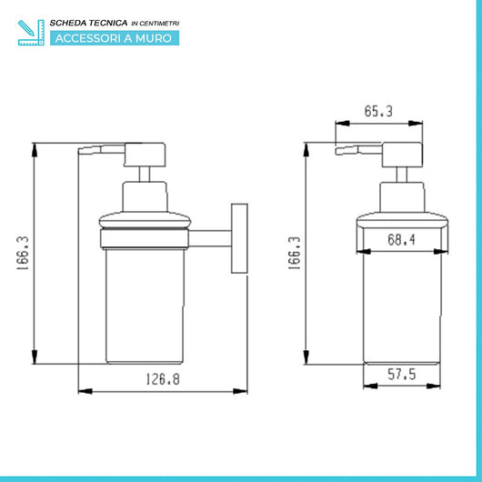 Set accessori a muro 3 pezzi in acciaio nero opaco e viti incluse  Chic Black