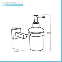 Set accessori a muro 3 pezzi in metallo cromato e viti incluse  Rock