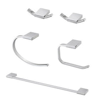 Set accessori a muro 5 pezzi in acciaio cromato e viti incluse Futura