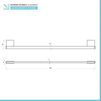 Set accessori a muro 5 pezzi in acciaio cromato e viti incluse Futura