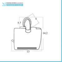 Set accessori a muro 5 pezzi in acciaio cromato viti incluse  Facile