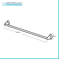 Set accessori a muro 6 pezzi in acciaio cromato viti incluse  Facile