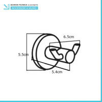 Set accessori a muro 6 pezzi in metallo cromato e ABS viti incluse  Sprint