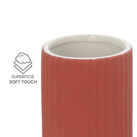 Set accessori bagno 2 pezzi in ceramica rosso soft touch Spring