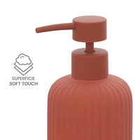 Set accessori bagno 2 pezzi in ceramica rosso soft touch Spring