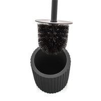 Set accessori bagno 3 pezzi in ceramica nero soft touch Spring