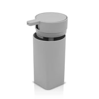Set accessori bagno dispenser e portaspazzolini da appoggio grigio in abs Tender