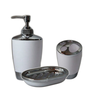 Set Accessori Bagno Porta Saponetta Dispenser Sapone Liquido Porta Spazzolini         