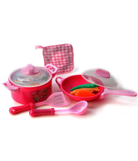 Set Accessori Cucina Con Pentole Padelle E Coperchi Grandi Gioco Per Bambine         
