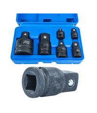 Set Adattatori Riduttori 6pz A Impatto Per Bussole Per Utensili Aria Compressa         