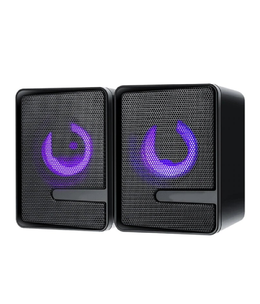Set Altoparlanti Speaker Per Bassi Con Illuminazione A Colori Rgb Per Pc Q-t126         