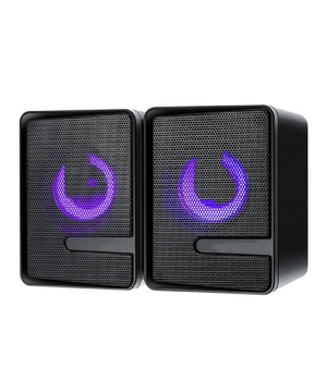 Set Altoparlanti Speaker Per Bassi Con Illuminazione A Colori Rgb Per Pc Q-t126         