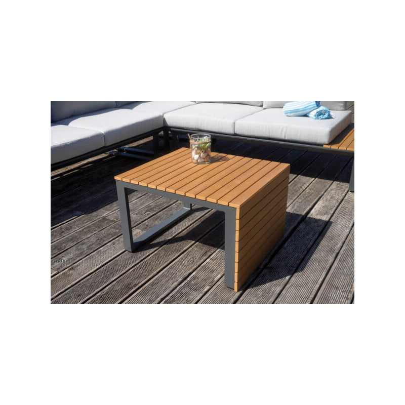 Set angolare MOIA Saint Tropez in alluminio e resin wood