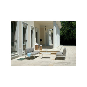 Set angolare Tunisi MOIA con divani/lettino bianco