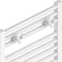 Set appendini doppi smart in ABS bianco per scaldasalviette e termoarredo