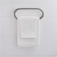 Set asciugamani bagno bianco per viso e ospite in cotone puro Spring