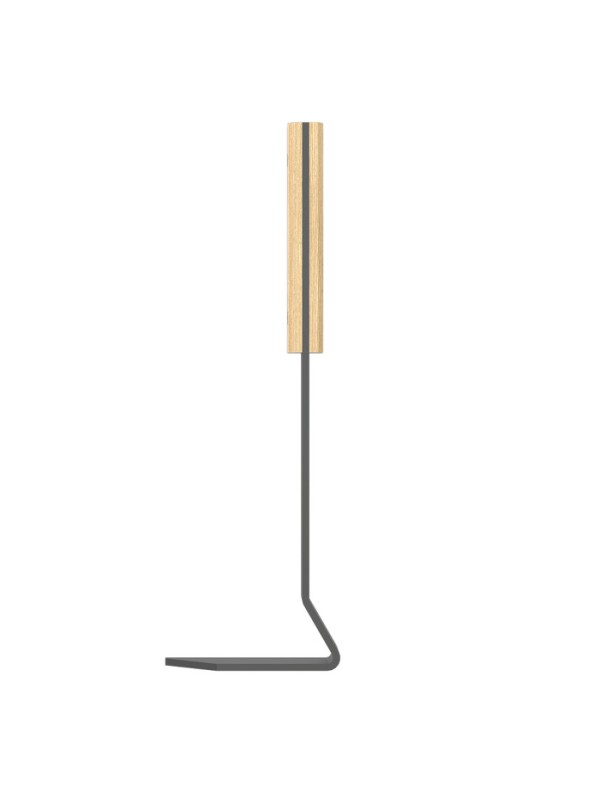 Set attrezzi per camino 3 pezzi in acciaio e legno - Set 2