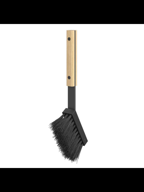 Set attrezzi per camino 3 pezzi in acciaio e legno - Set 2