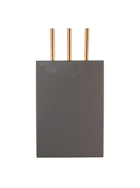 Set attrezzi per camino 3 pezzi in acciaio e legno - Set 4 L