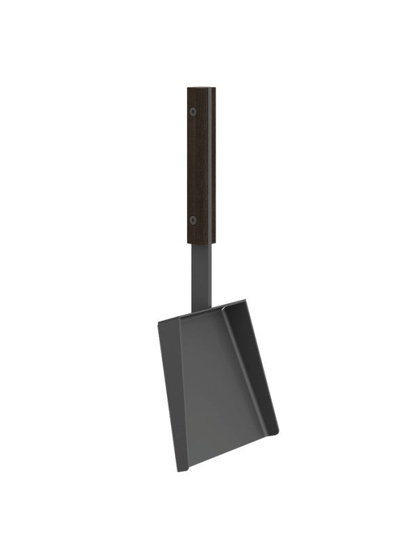 Set attrezzi per camino 3 pezzi in acciaio e legno Nero - Set 5 SL