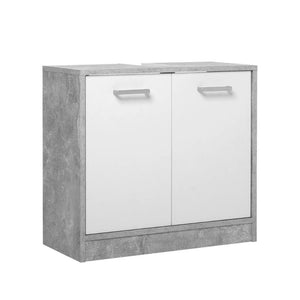 Set bagno Madeira colore beton bianco