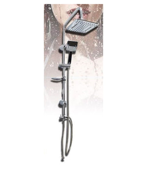 Set Bagno Colonna Doccia Saliscendi Cromato Rubinetto Soffione Doccetta Tx-8203         