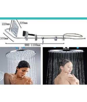 Set Bagno Colonna Doccia Saliscendi Cromato Rubinetto Soffione Doccetta Tx-8203         