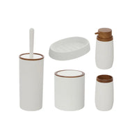 Set accessori bagno da appoggio bianco | London