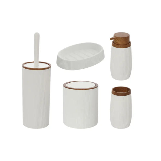 Set accessori bagno da appoggio bianco | London