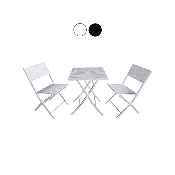 Set Balcone Fold Bianco Vette 09631