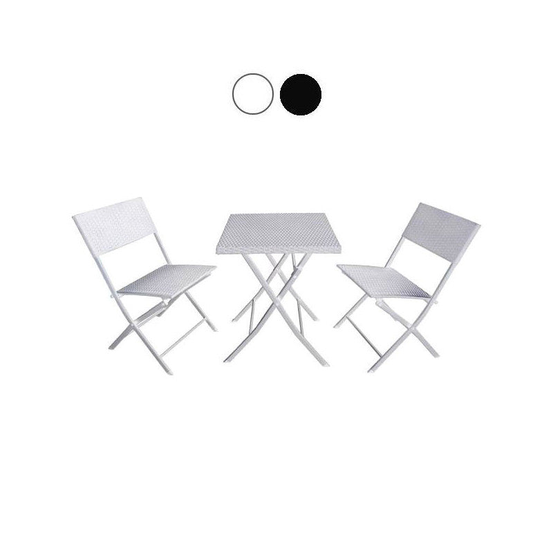 Set Balcone Fold Bianco Vette 09631