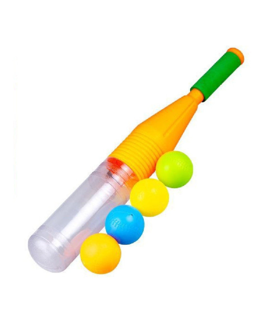 Set Baseball Con Mazza 55 Cm + 4 Palline Per Bambini 2 Colori Assortiti 6563014         