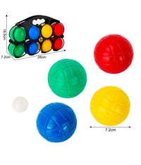 Set Bocce Gioco Da Spiaggia Divertente 28x18.5cm 8 Bocce Colorate Pià¹ Pallina         