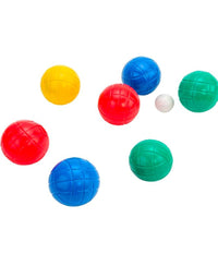 Set Bocce Gioco Da Spiaggia Divertente 28x18.5cm 8 Bocce Colorate Pià¹ Pallina         