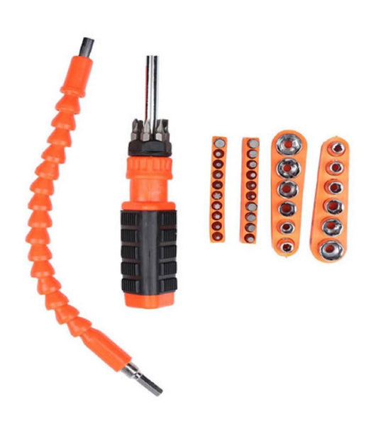 Set Cacciavite 44 Pz Punte A Stella Torx Croce Esagonali Bussole Albero 94229         