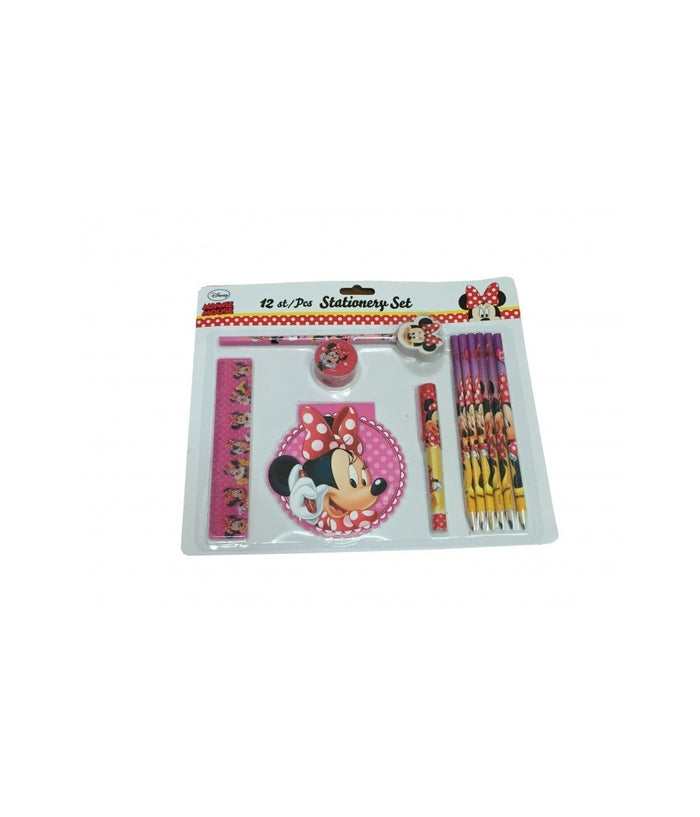 Set Cancelleria Scuola 12 Pezzi Con Personaggi Disney Stationary Set In Blister         