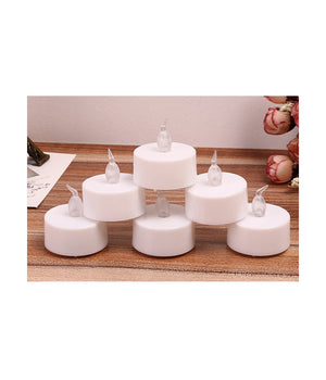 Set Candele Candeline A Batteria Tea Light A Led Multicolore Rgb Effetto Fiamma         