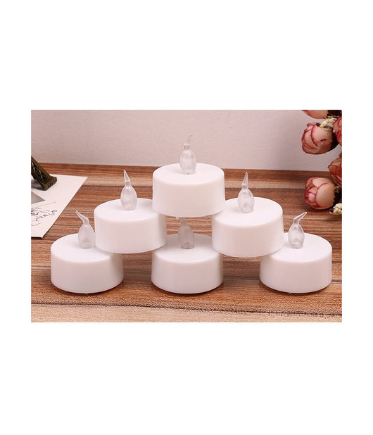 Set Candele Candeline A Batteria Tea Light A Led Multicolore Rgb Effetto Fiamma         