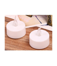 Set Candele Candeline A Batteria Tea Light A Led Multicolore Rgb Effetto Fiamma         