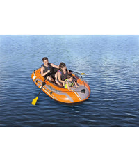 Set Canotto Gommone Kondor 3000 232x115x36cm Con Remi 124 Cm Pompa Manuale 61102         