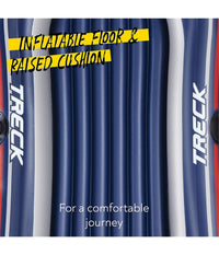 Set Canotto Gonfiabile Gommone Treck X1 228x121x36cm Con Remi Pompa Pedale 61083         