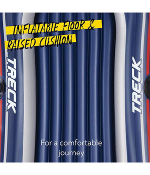 Set Canotto Gonfiabile Gommone Treck X1 228x121x36cm Con Remi Pompa Pedale 61083         