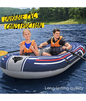 Set Canotto Gonfiabile Gommone Treck X1 228x121x36cm Con Remi Pompa Pedale 61083         